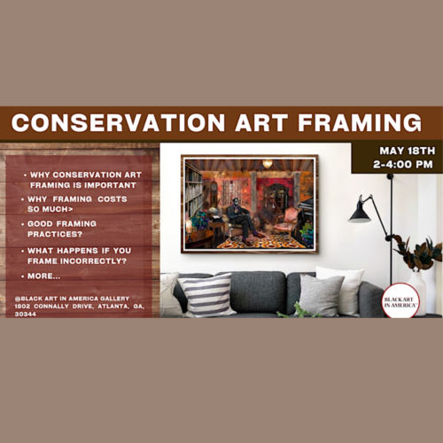 Conservation Art Framing event in East Point, GA